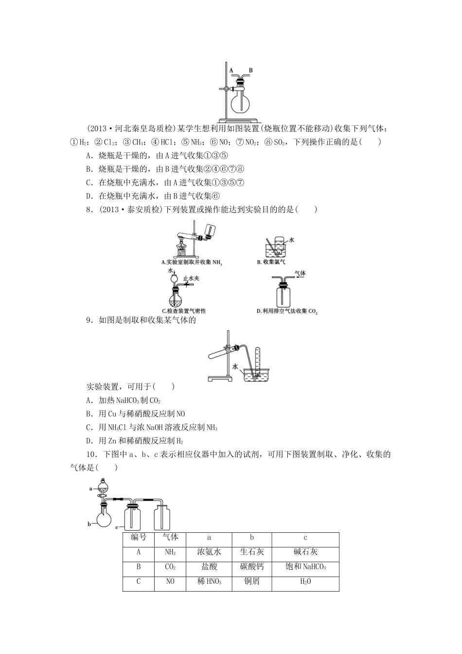【金版新学案】高考化学总复习 课时作业三十三 物质的制备 鲁科版_第2页