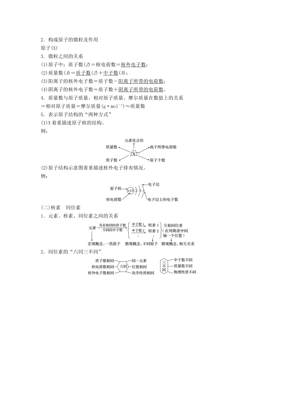 （浙江选考）高考化学大一轮复习 专题3 微观结构与物质多样性 第一单元 原子结构与原子核外电子排布学案-人教版高三全册化学学案_第2页