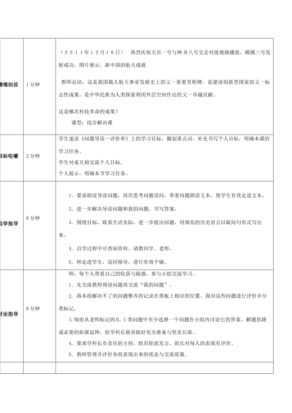 山东省济阳县九年级历史下册 17 第三次科技革命导学案设计 新人教版-新人教版初中九年级下册历史学案_第2页
