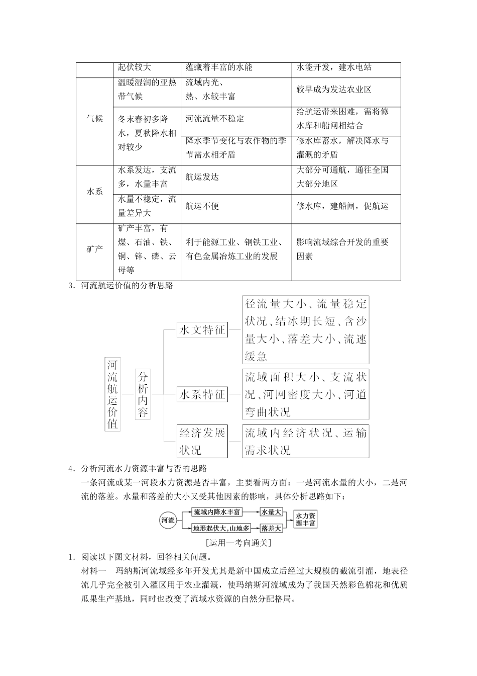 高考地理一轮复习 第10章 区域可持续发展 第3节 流域综合治理与开发——以田纳西河流域为例学案 新人教版-新人教版高三全册地理学案_第2页