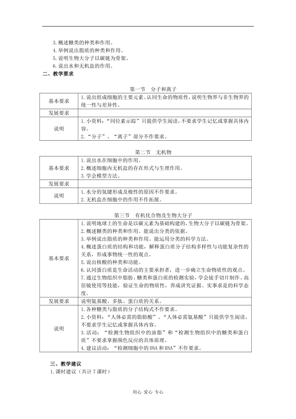 高中生物：第1章《细胞的分子组成》学案（2）（浙科版必修1）_第2页
