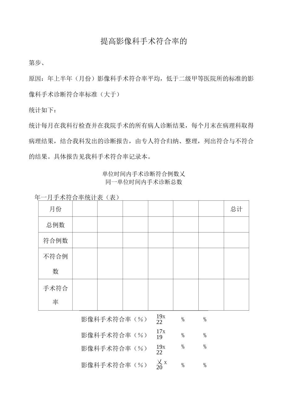 提升影像科手术符合率的PDCA_第1页
