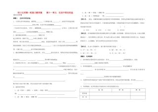 中考化学第第一轮复习教学案12（无答案）