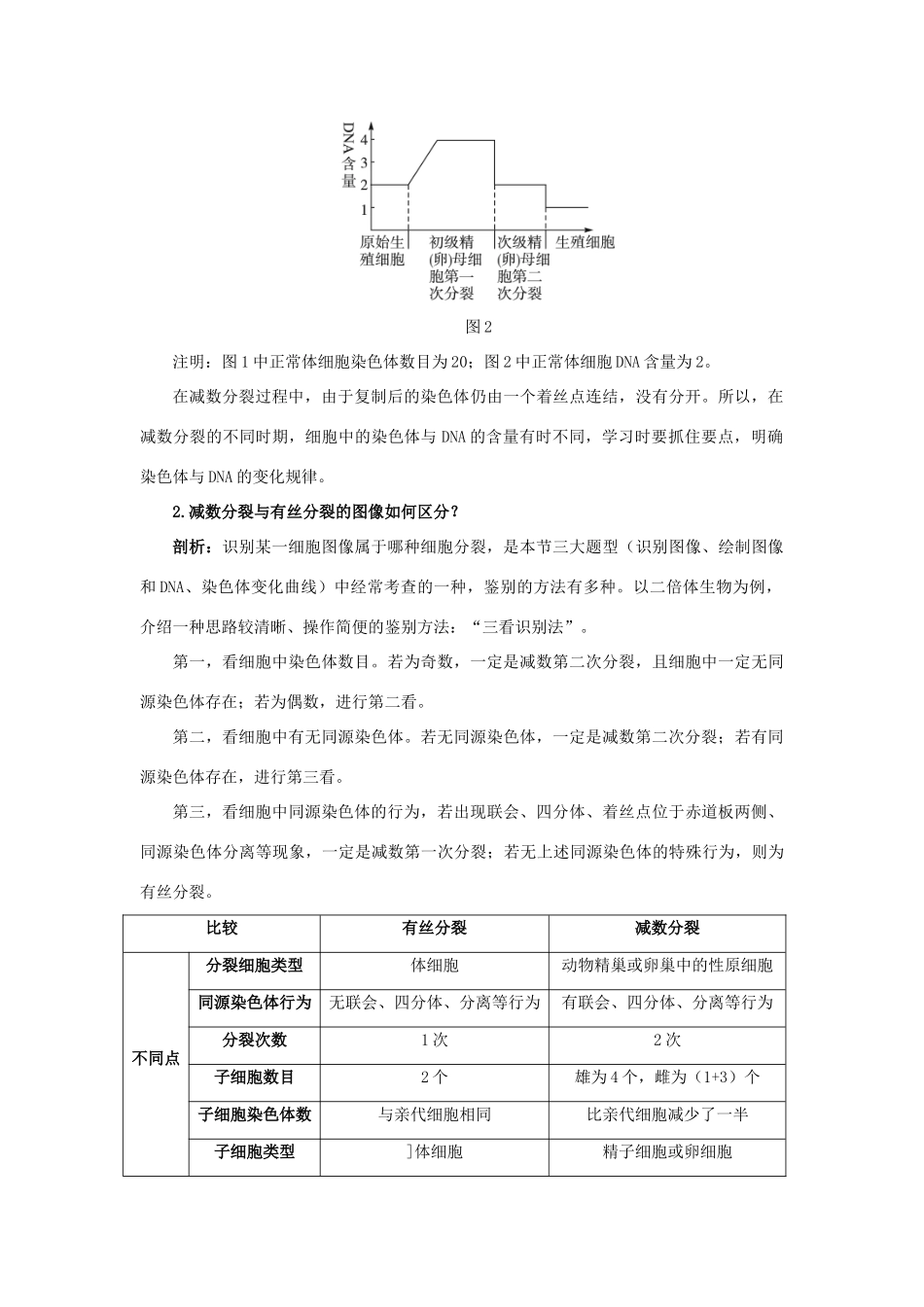 高中生物 知识梳理 第一单元 第一章 第一节 减数分裂与配子形成学案（含解析）中图版必修2-中图版高中必修2生物学案_第3页