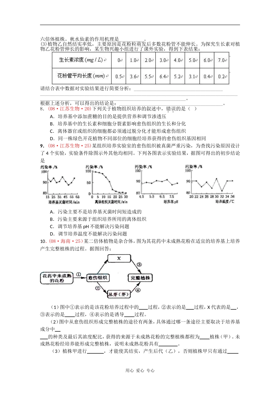 高中生物：1.2.2 植物组织培养 学案（1）（中图版选修3）_第3页