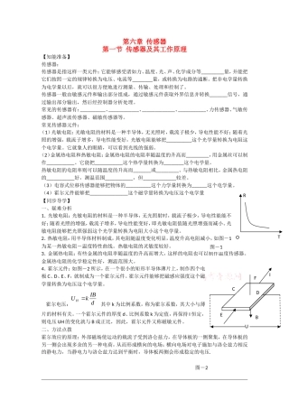 高中物理：6.1《传感器及其工作原理》学案（3）（新人教选修3-2）