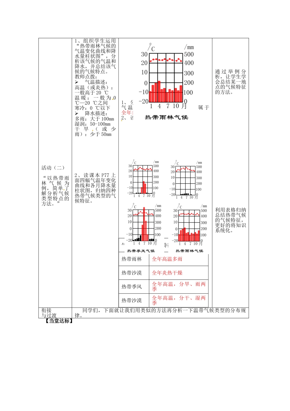 2014年秋七年级地理上册 第4章 第4节 世界的气候（第2课时）教案 （新版）商务星球版_第2页