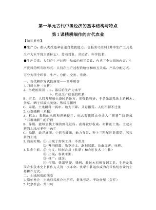 第1课精耕细作的古代农业