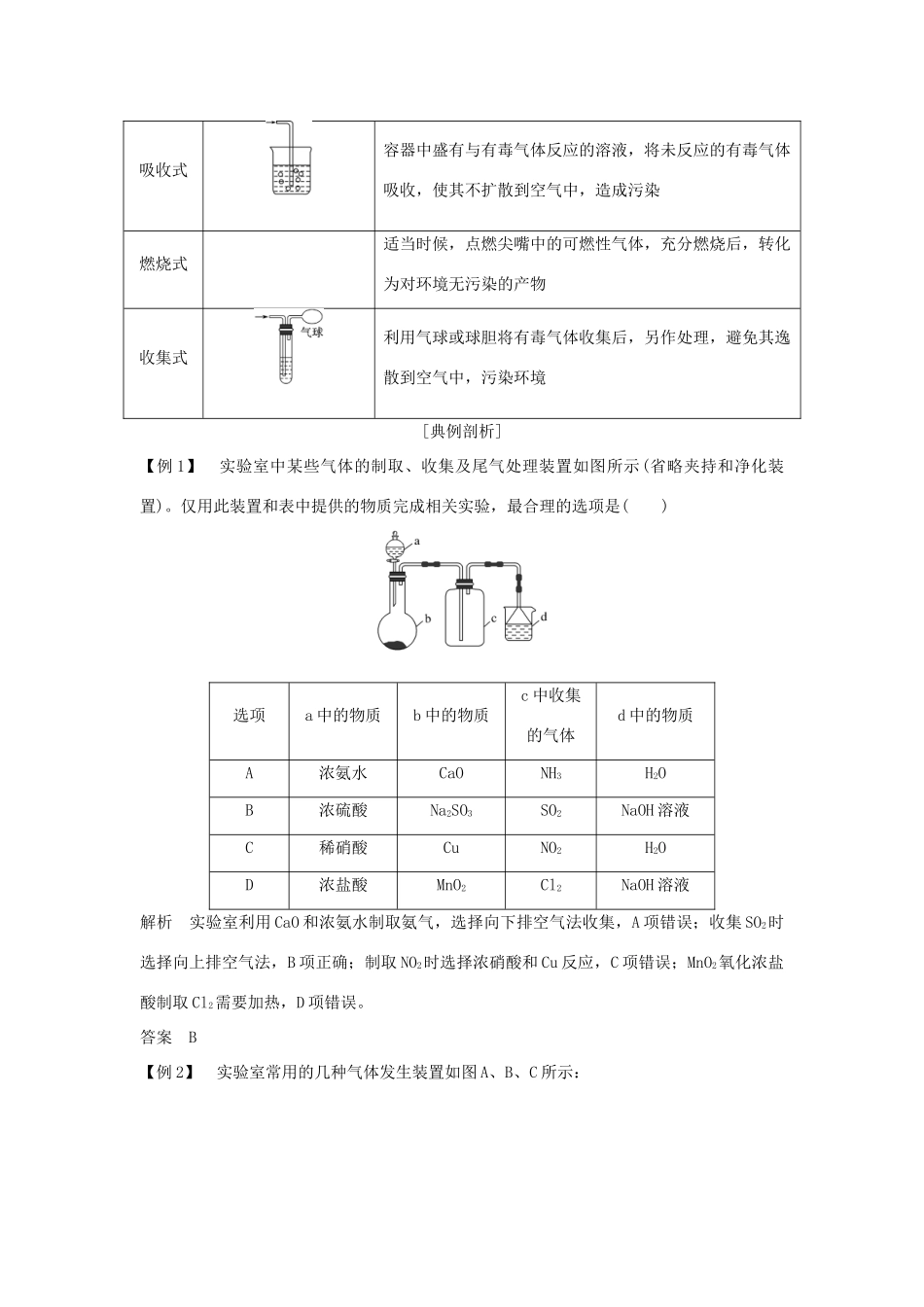 （浙江专版）高考化学大一轮复习 专题十一 实验化学 课时5 物质的制备与合成学案-人教版高三全册化学学案_第3页