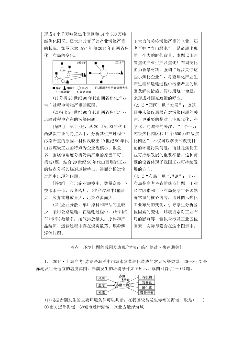 高考地理大一轮复习 第二部分 第四章 人类与地理环境的协调发展学案 湘教版-湘教版高三全册地理学案_第3页