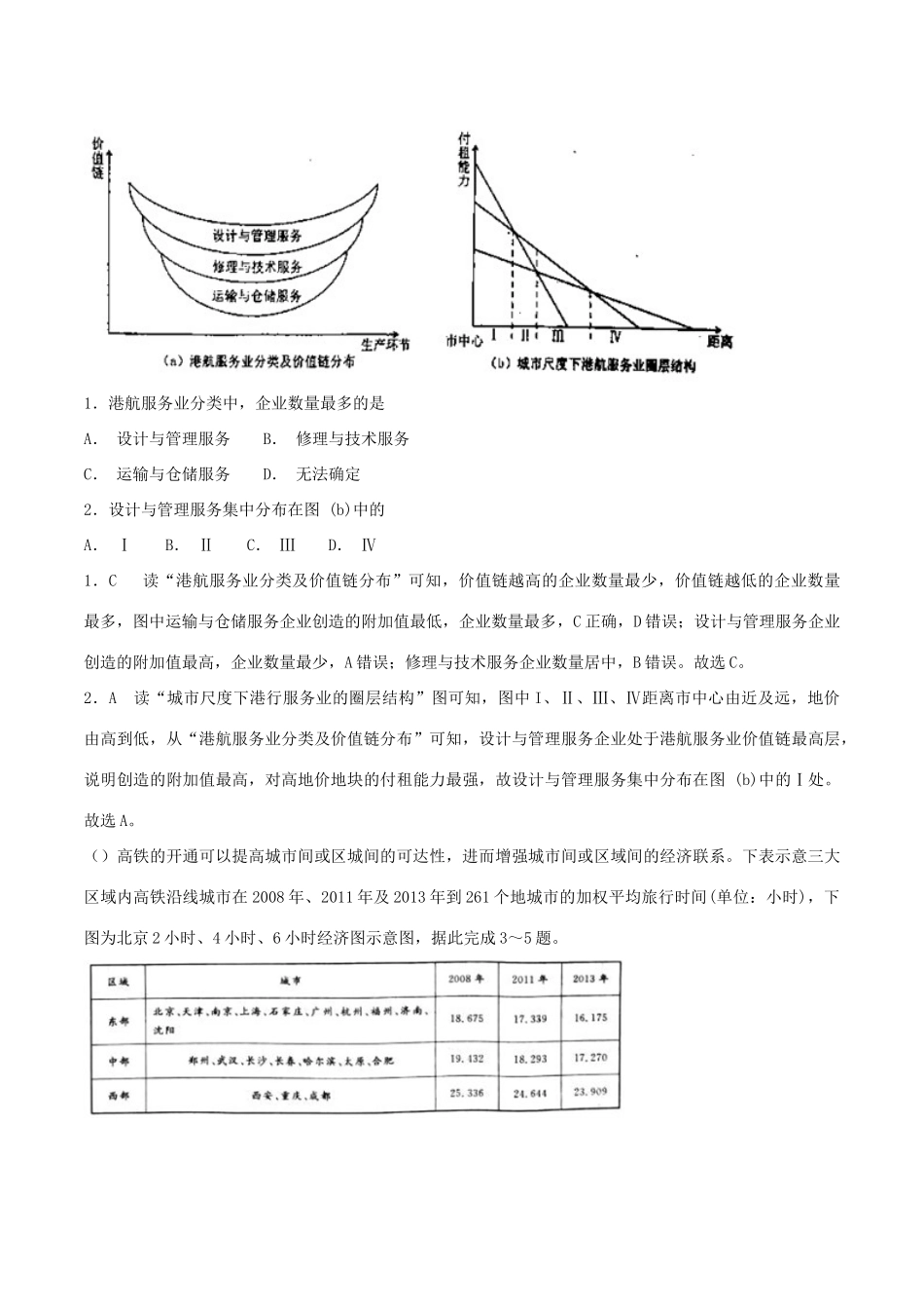 高考地理二轮复习微专题要素探究与设计 专题10.2 交通对其他因素的影响学案-人教版高三全册地理学案_第3页
