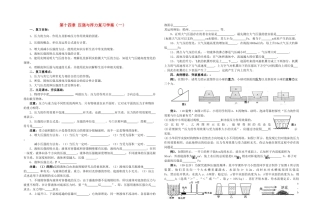 九年级物理 第十四章 压强与浮力复习学案（一）人教新课标版