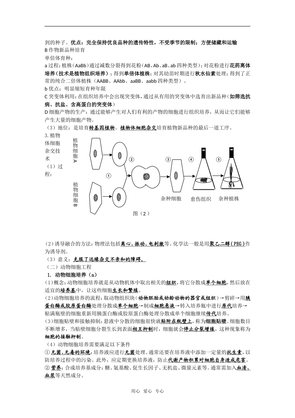高中生物《现代生物科技专题》书本知识点总结学案选修3_第3页