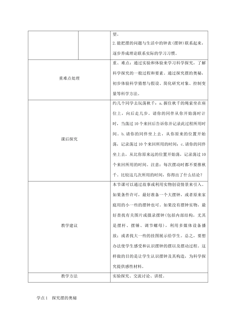 八年级物理上册 1.4尝试科学探究导学设计 （新版）粤教沪版-（新版）粤教沪版初中八年级上册物理学案_第2页