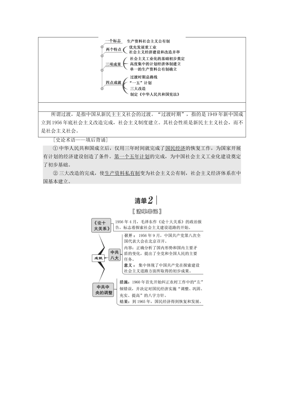 （江苏专版）高考历史一轮复习 模块二 经济成长历程 专题八 中国社会主义建设道路的探索 第16讲 社会主义建设在探索中曲折发展学案（含解析）人民版-人民版高三全册历史学案_第2页