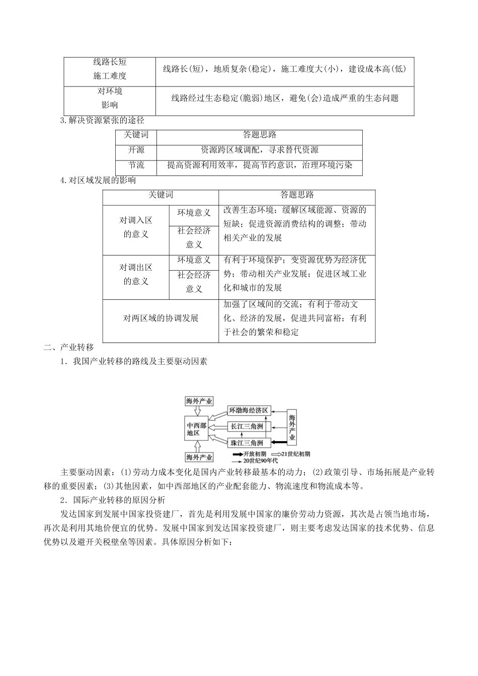 高考地理二轮复习微专题要素探究与设计 专题12.3 区域经济一体化学案-人教版高三全册地理学案_第3页