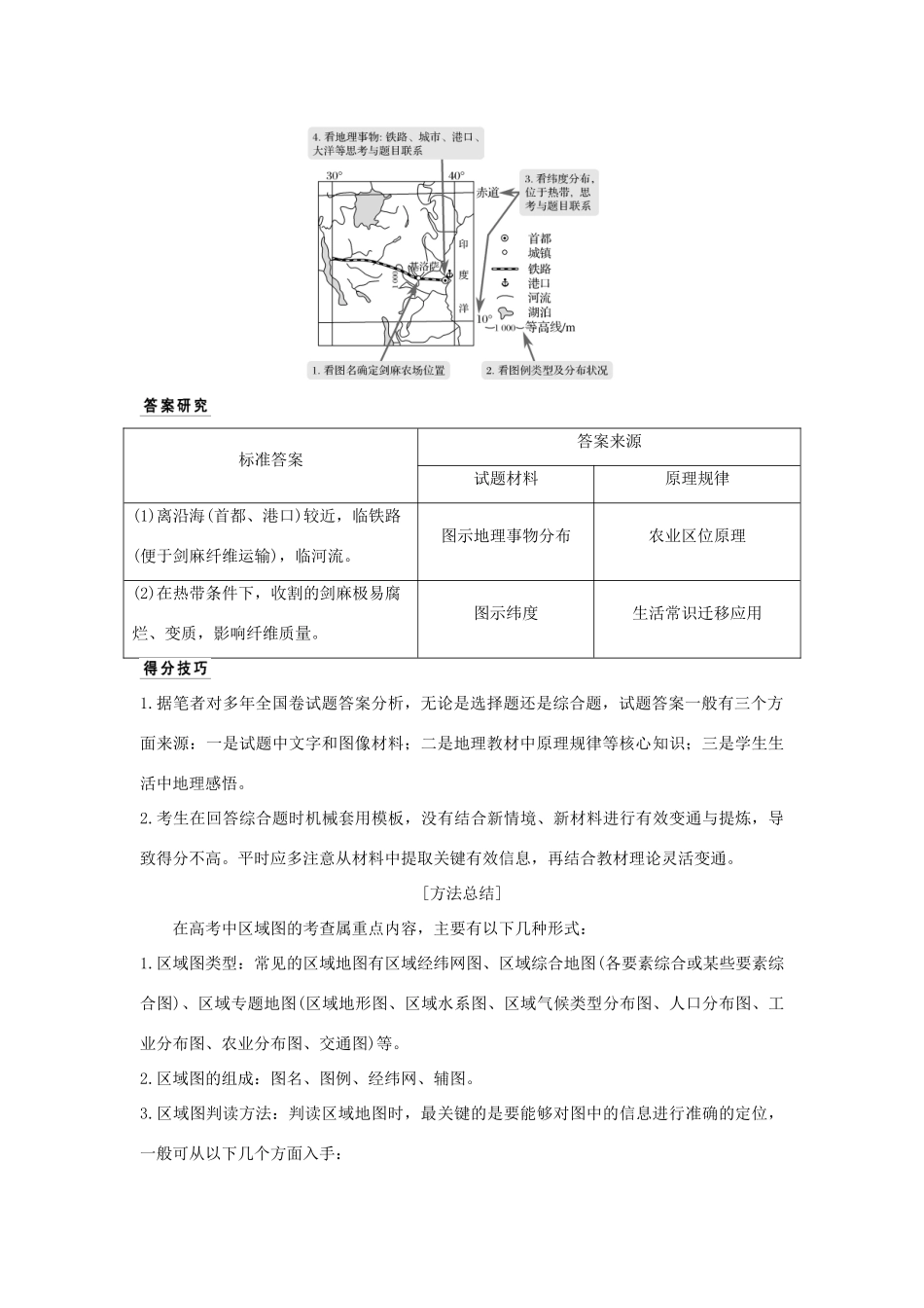 （全国通用）高考地理二轮复习 第一部分 学科技能培养 技能一 区域图示判读与定位学案-人教版高三全册地理学案_第2页