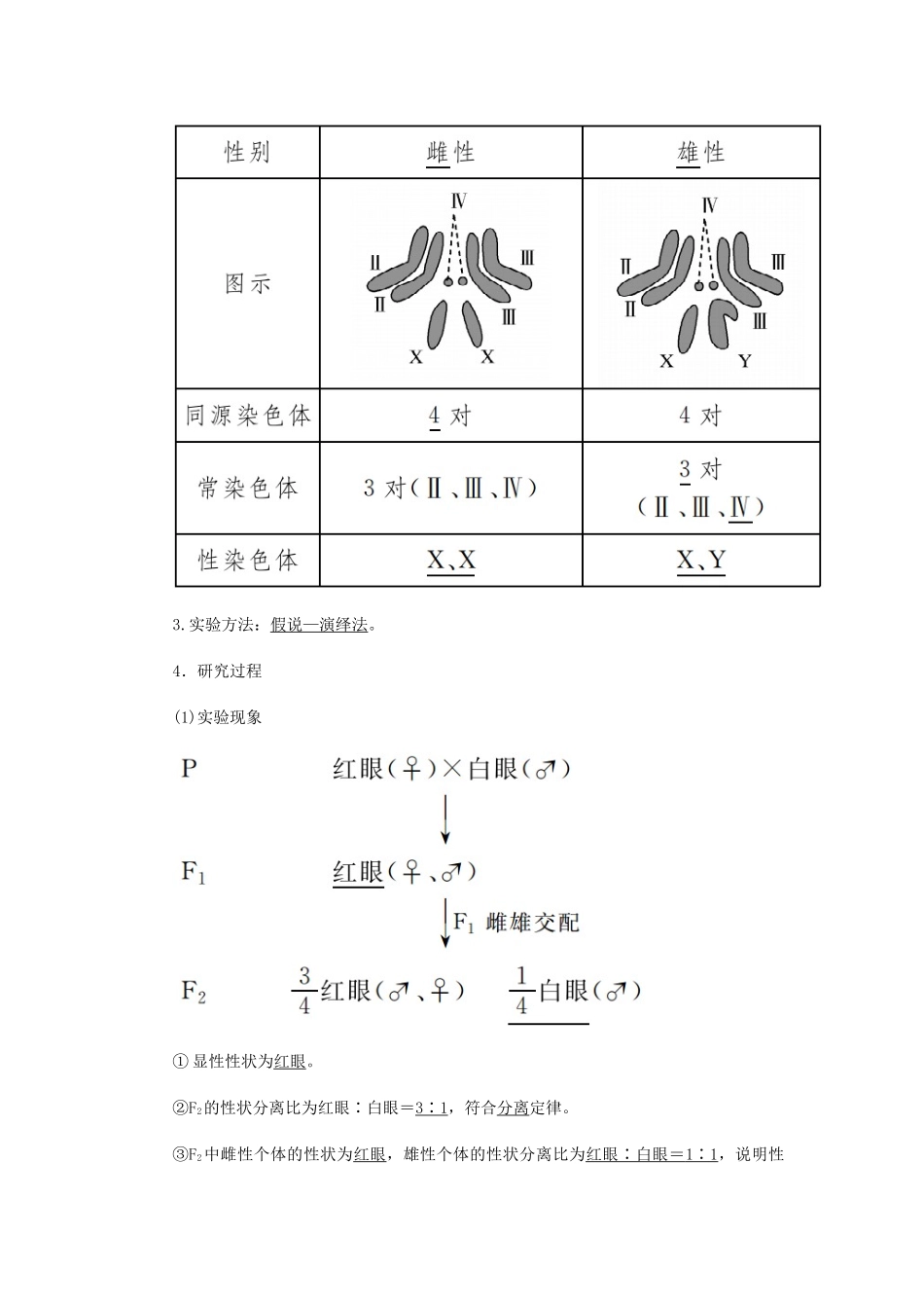 高中生物 第二章 基因和染色体的关系 2 基因在染色体上学案 新人教版必修2-新人教版高一必修2生物学案_第3页