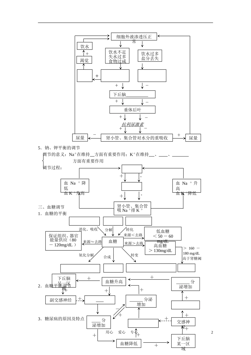 高中生物《人体生命活动的调节》学案6 苏教版必修3_第2页