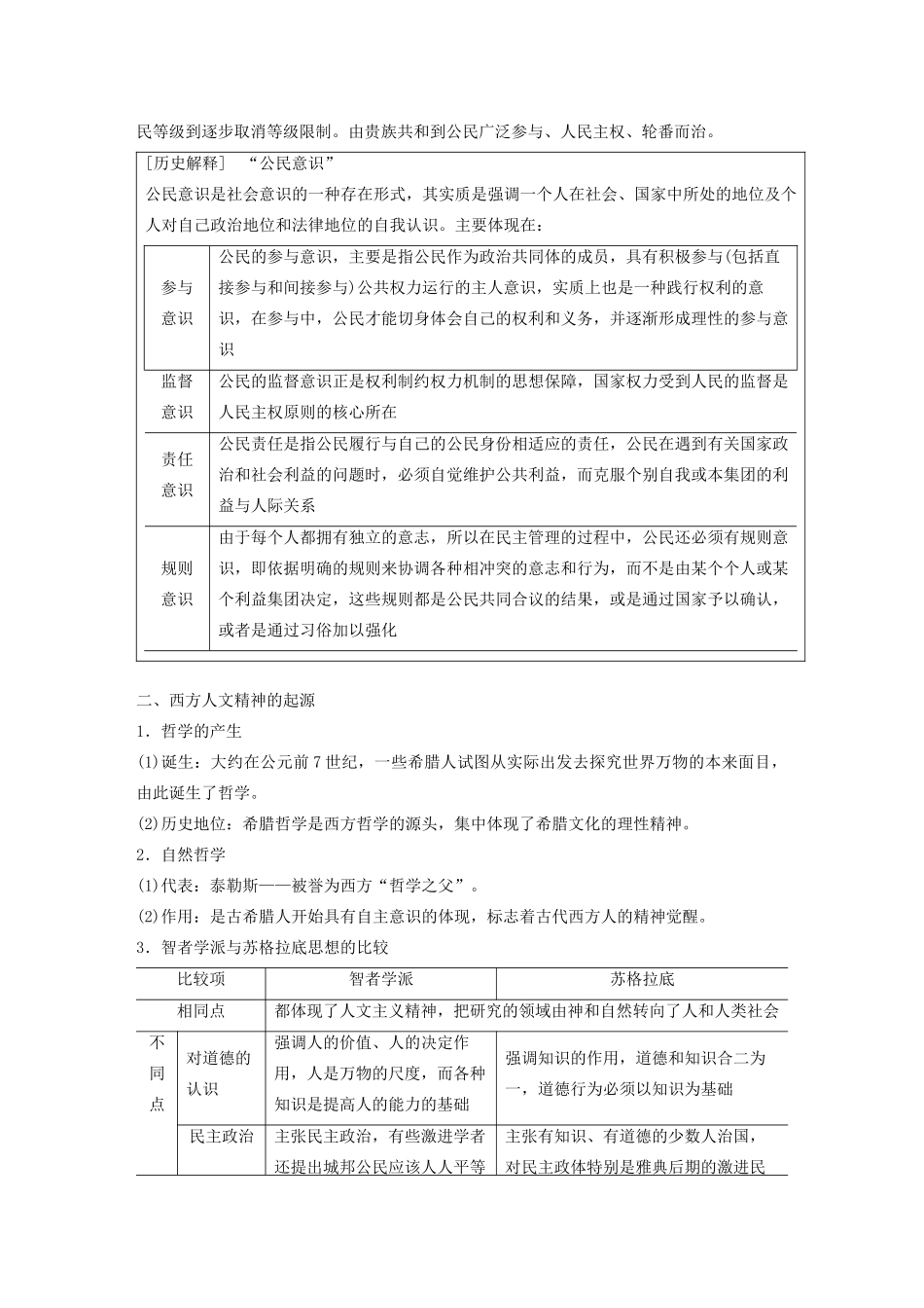 （新课标）高考历史大二轮复习 第四单元 世界古代、近代史 专题九 古代希腊、罗马文明学案 新人教版-新人教版高三全册历史学案_第2页