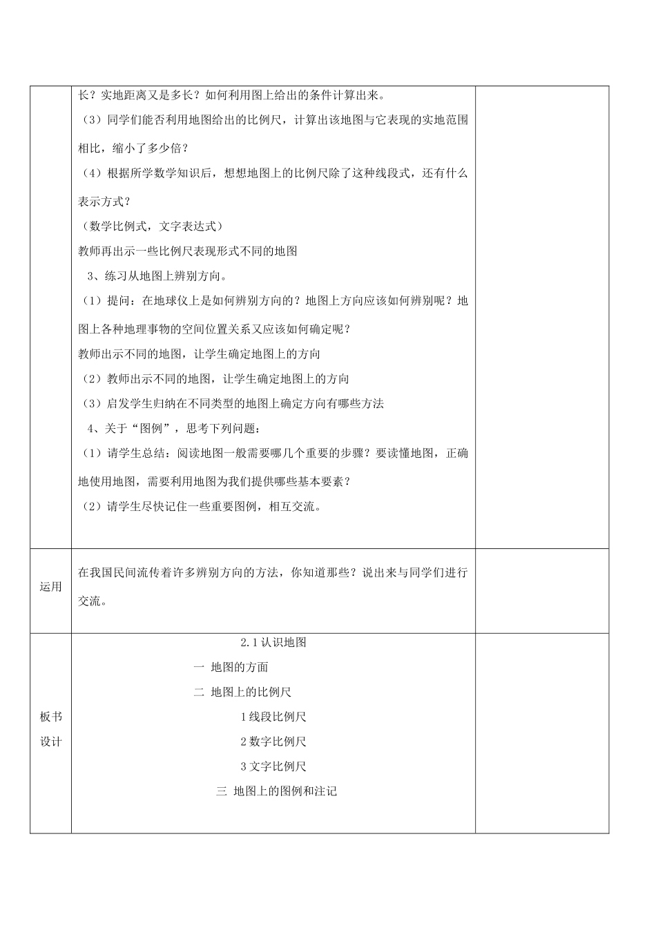 七年级地理上册 第二章 地图 传输地理信息的工具学案 晋教版-人教版初中七年级上册地理学案_第2页