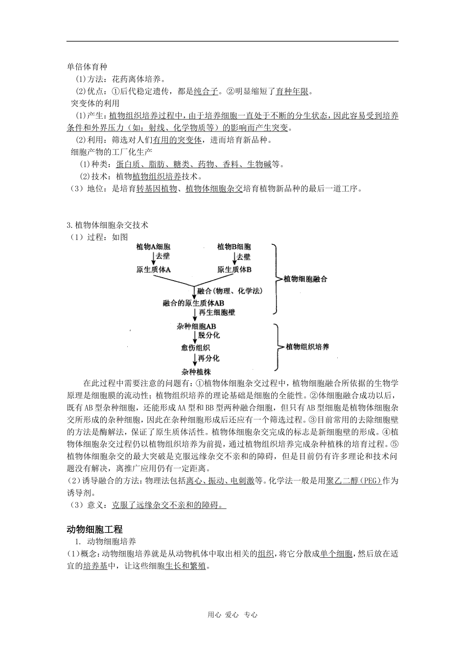 高中生物：专题2《细胞工程》学案（新人教版选修3）_第2页