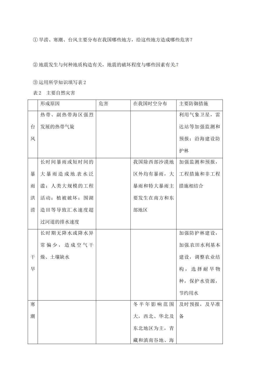 高考地理 自然环境对人类活动的影响学案-人教版高三全册地理学案_第3页