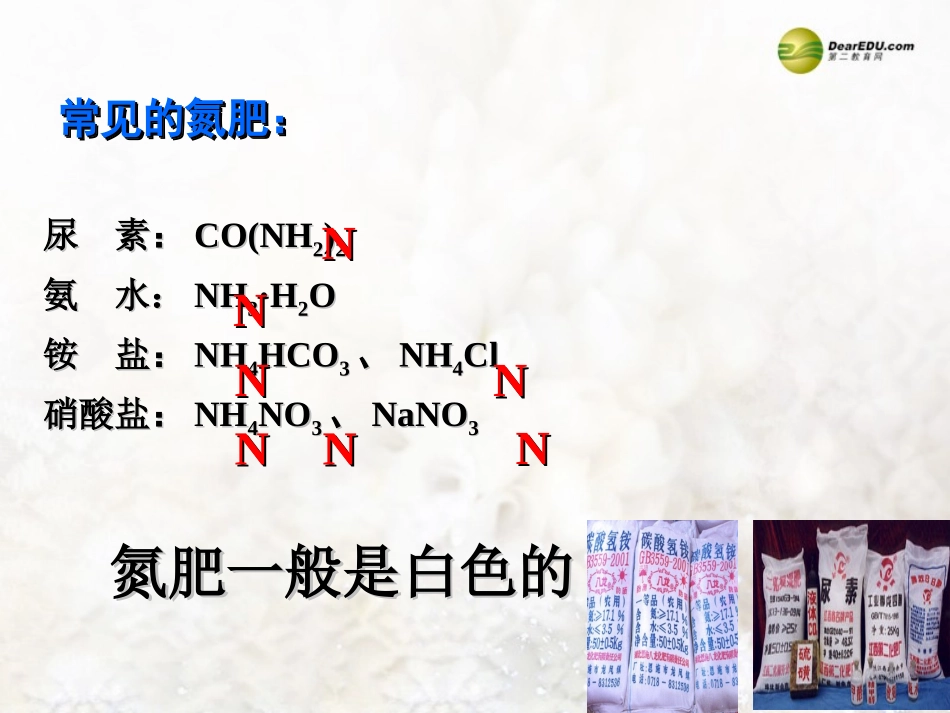 2014年九年级化学下册 第十一单元 课题2《化学肥料》课件 新人教版_第3页