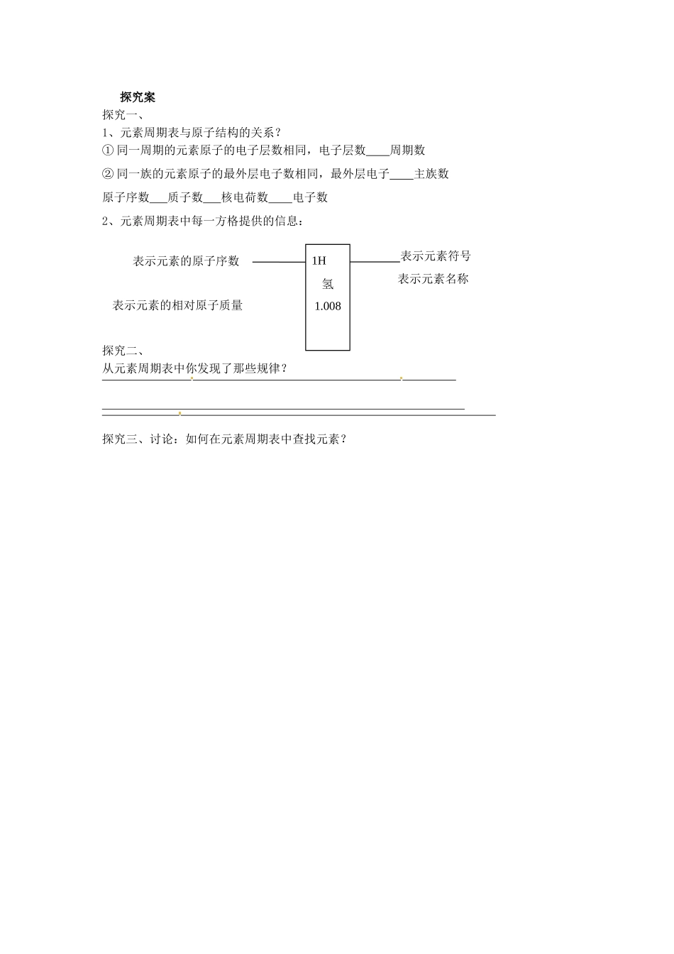 湖南省隆回县万和实验学校九年级化学上册 第三单元 物质构成的奥秘 课题3 元素（第二课时）导学案 （新版）新人教版_第2页