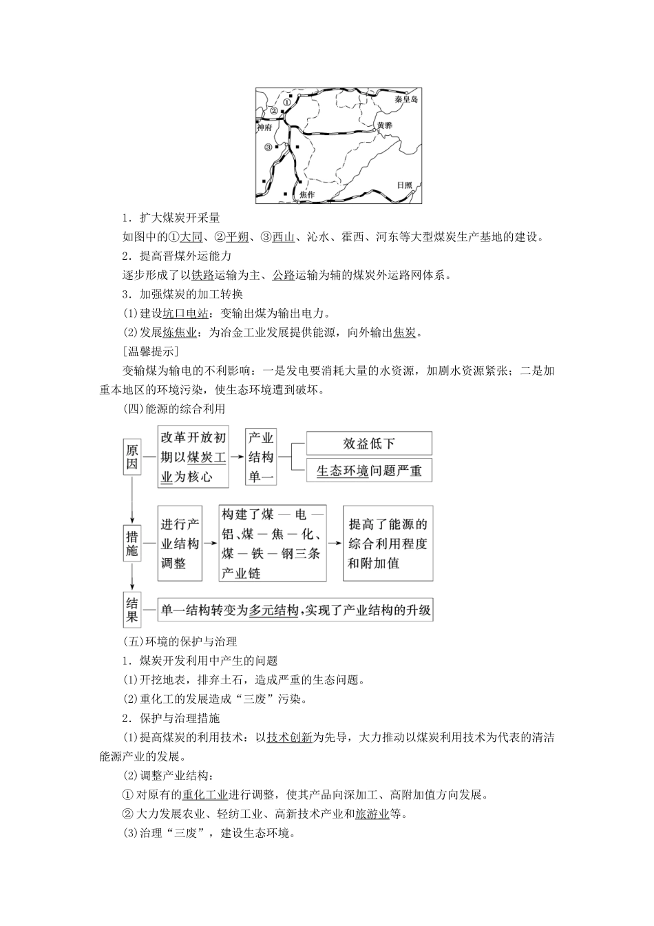 高考地理一轮复习 第三部分 第二章 区域可持续发展 第四讲 德国鲁尔区的探索精选学案-人教版高三全册地理学案_第3页