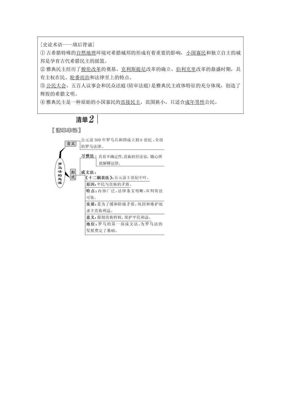（江苏专版）高考历史一轮复习 模块一 政治文明历程 第二单元 西方的政治制度 第3讲 古代希腊罗马的政治制度学案（含解析）新人教版-新人教版高三全册历史学案_第3页