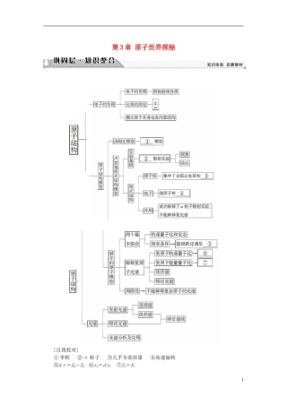 高中物理 第3章 原子世界探秘章末分层突破教师用书 沪科版选修3-5-沪科版高二选修3-5物理学案