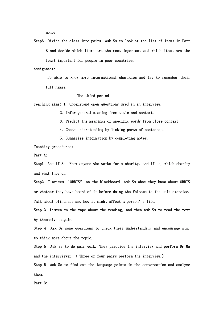 八年级英语下Unit 5 教案& 学案人教版_第3页