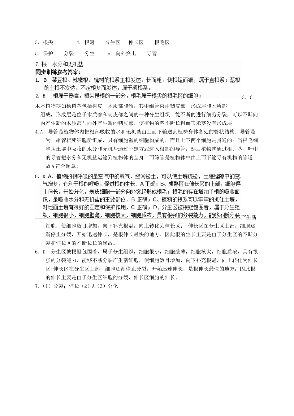 八年级科学上册 4.1 绿色开花植物的营养器官（第1课时）学案 （新版）华东师大版-（新版）华东师大版初中八年级上册自然科学学案_第3页