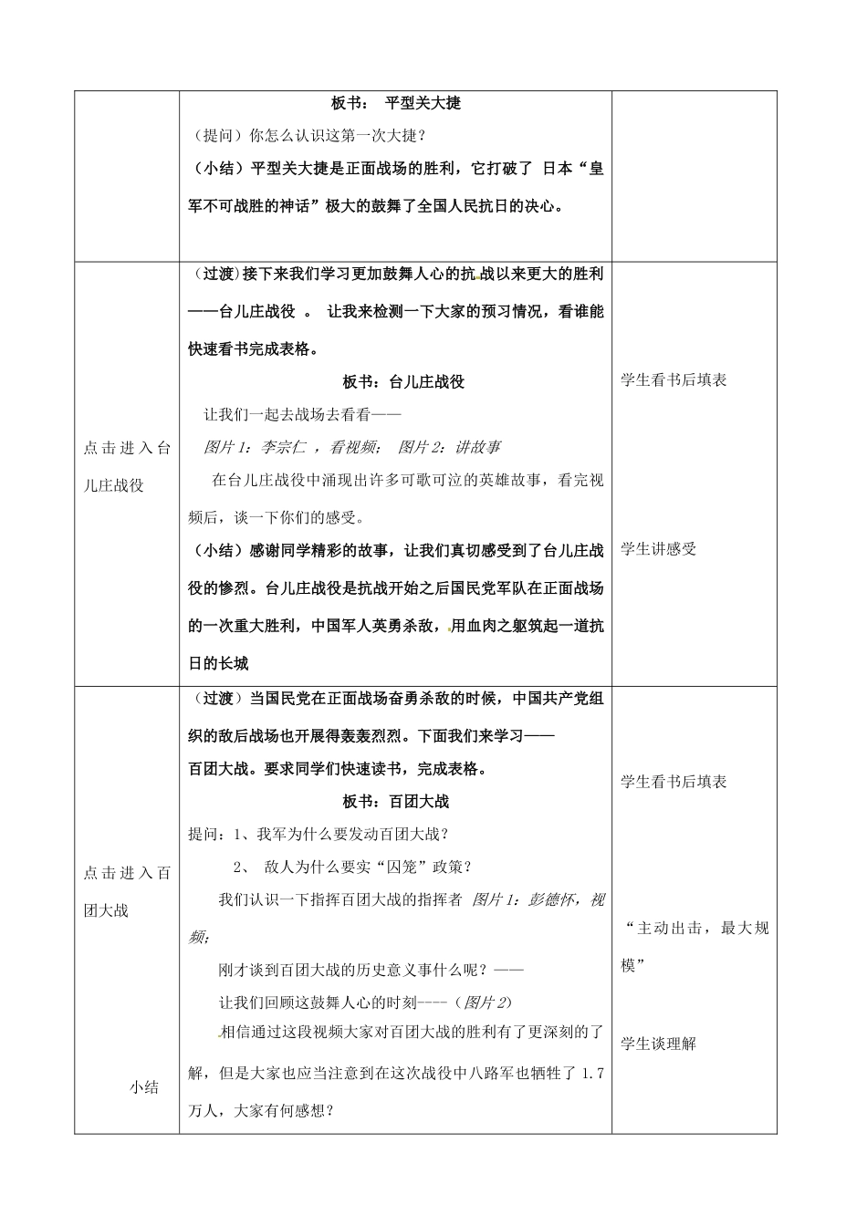 八年级历史上册 第18课《血肉筑长城》学案 鲁教版_第2页
