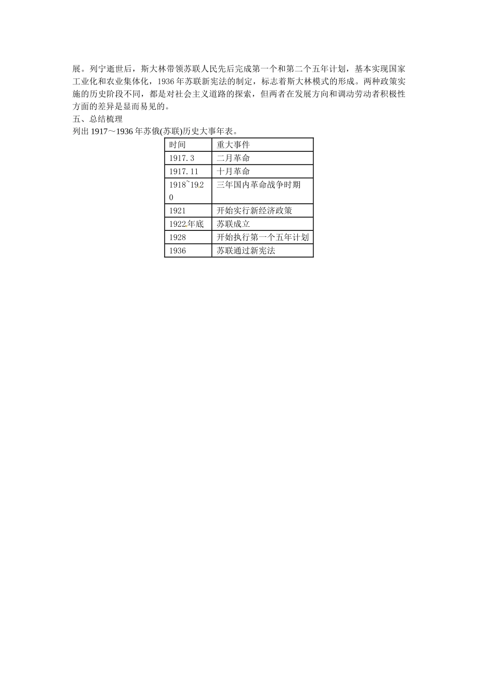 九年级历史下册 第2课 对社会主义道路的探索导学案1 新人教版-新人教版初中九年级下册历史学案_第2页