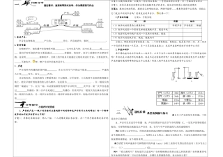人教版八年级上册声音的发生和传播教学案