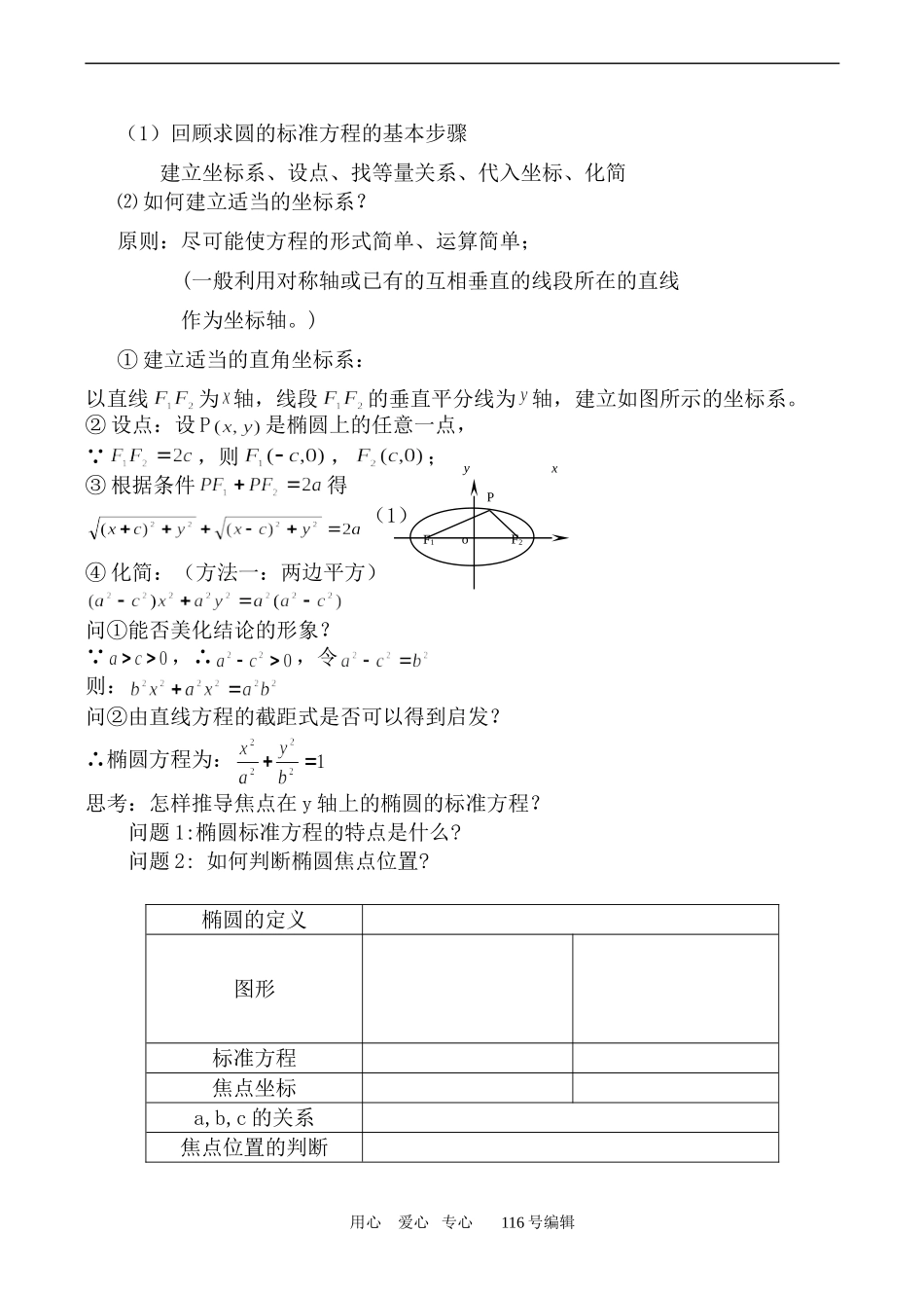 数学苏教版选修2-1椭圆的标准方程1_第2页