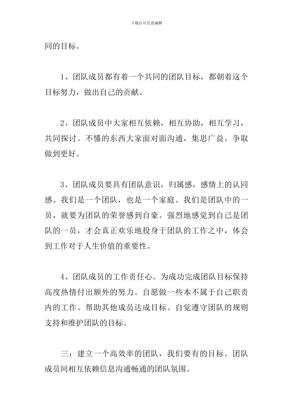 团队建设工作计划范文2024_第3页