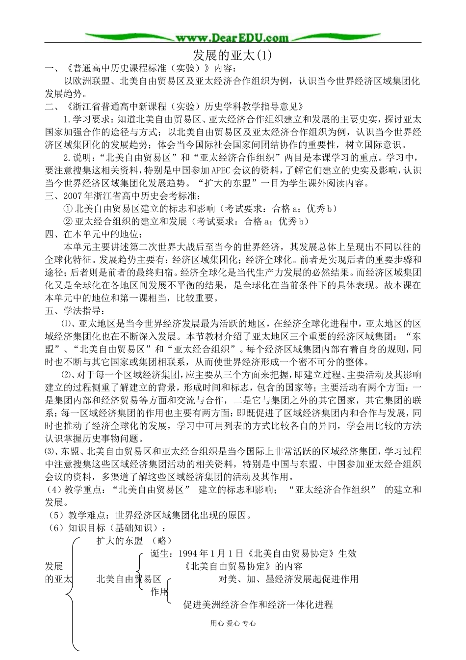 人民版高中历史必修2发展的亚太(1)_第1页