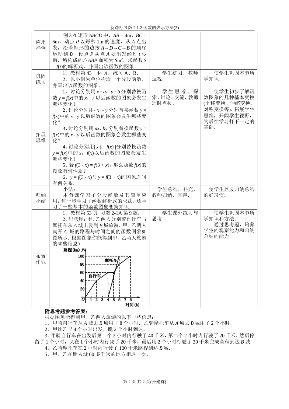 新课标人教B版2.1.2 函数的表示方法(2) 上学期_第2页