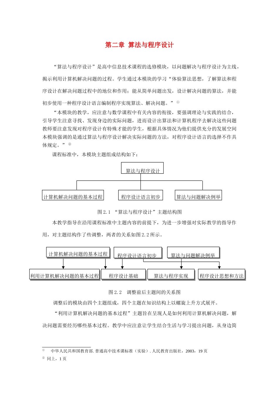 高中信息技术 教材教学指导用书 算法与程序设计 广东版选修1_第1页
