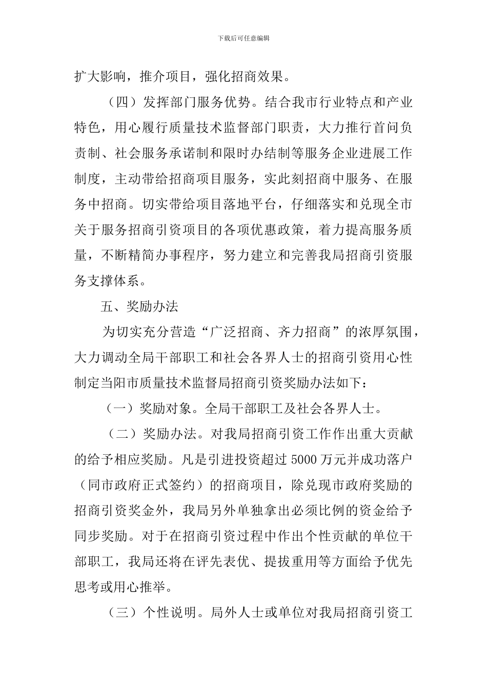 招商引资工作计划_第3页