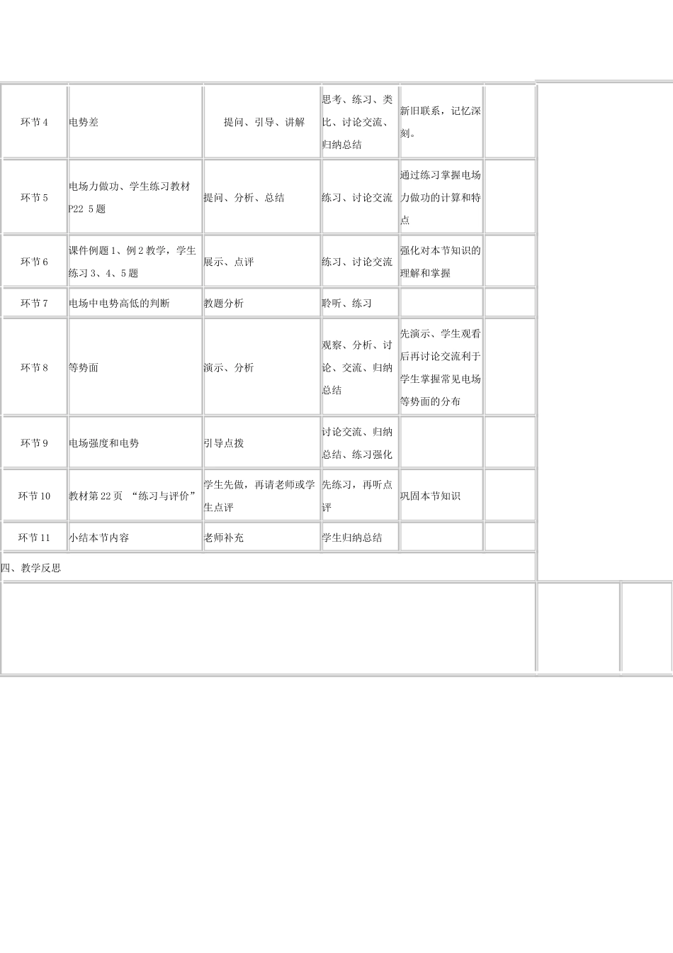 高中物理 第一章 第四节 电势能 电势与电势差教学设计 教科版选修3-1-教科版高二选修3-1物理教案_第2页