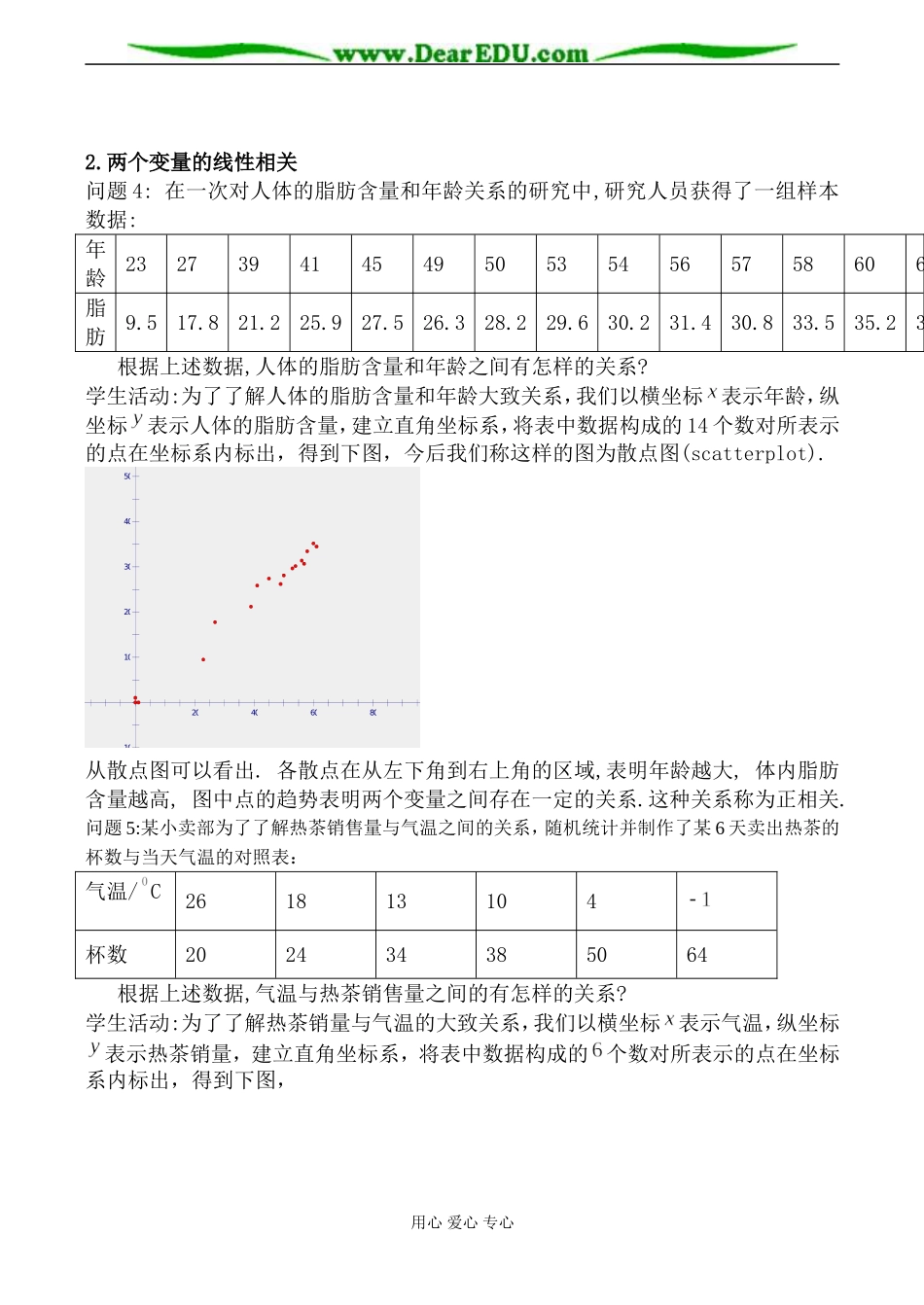 新人教B版必修3高中数学变量间的相关关系_第2页