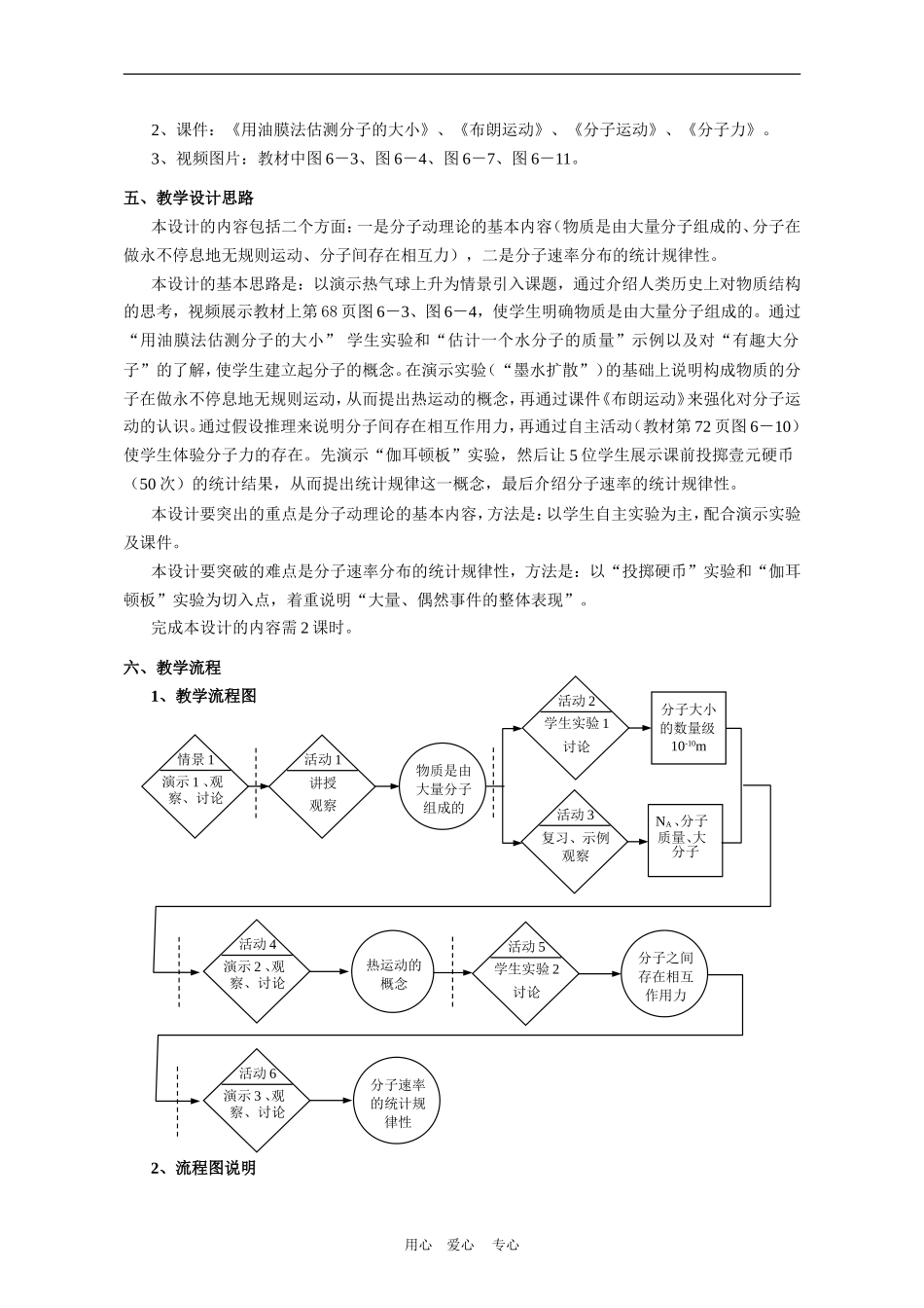 上海学科二期课改高一物理第六章A 分子 阿伏伽德罗数教案上科版_第3页