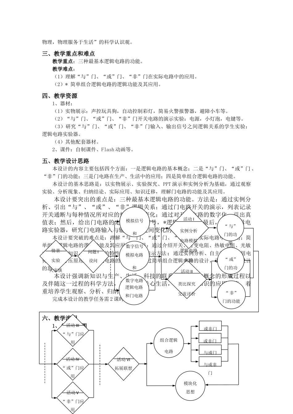 上海地区高三物理 第九章 第4课时 简单逻辑电路优秀教案_第2页