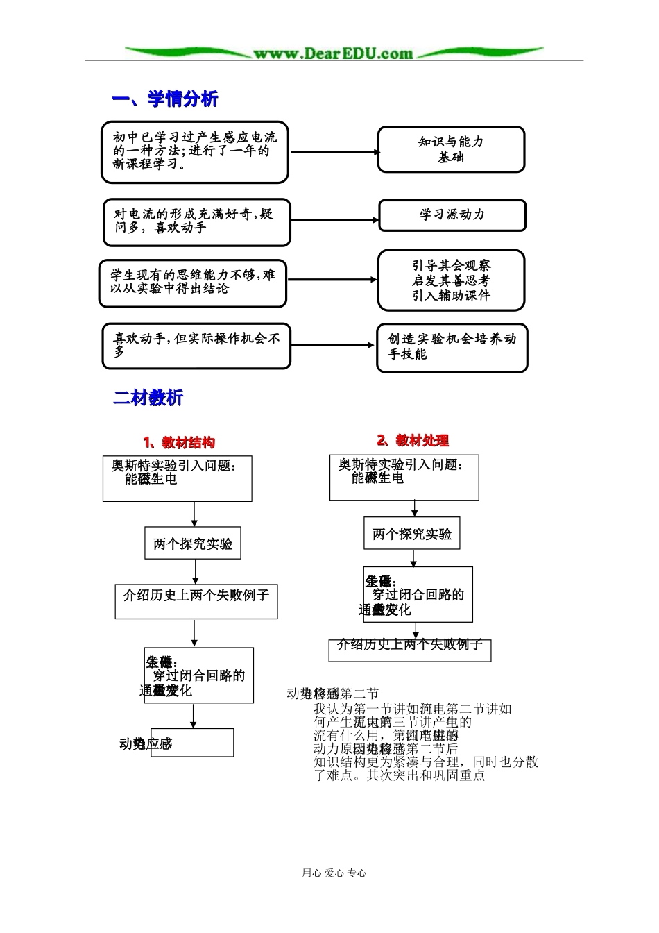 粤教版高中物理选修1-1电磁感应现象教学设计_第3页