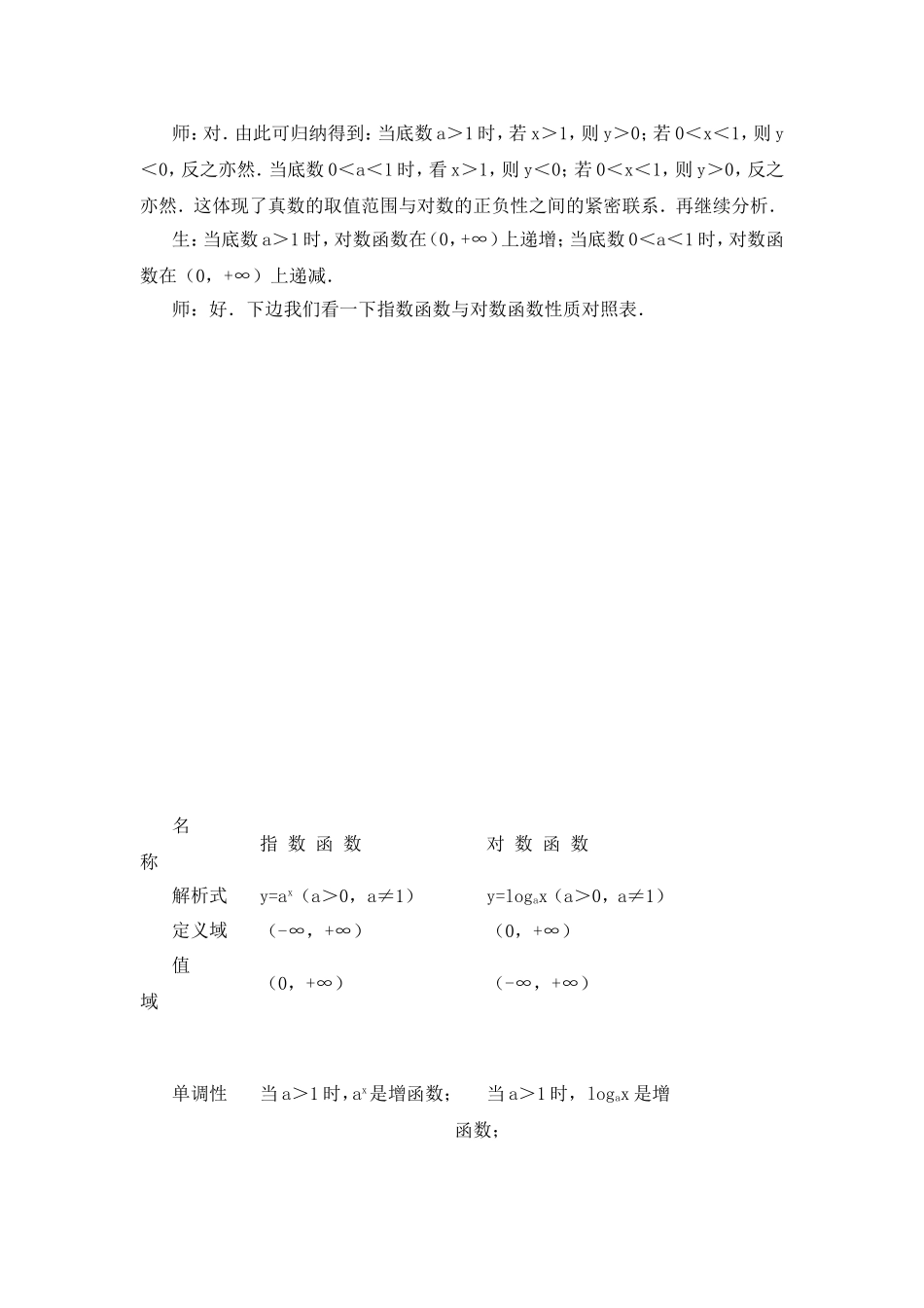 新人教A版  对数函数教案_第3页