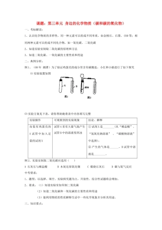 2013届九年级化学稳步提升复习教案12